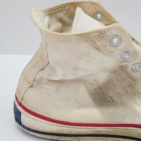 THRASHED Converse Chuck Taylor All Star Vintage 60’s 70s Blue Label USA 10 READ - Picture 12 of 16